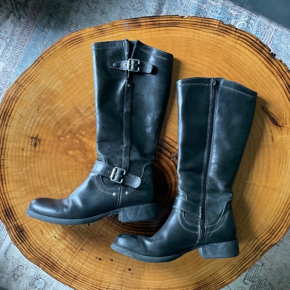 Eric Michael Women's Montana Knee-High Riding Boot Buckle Accent - Picture 1 of 16